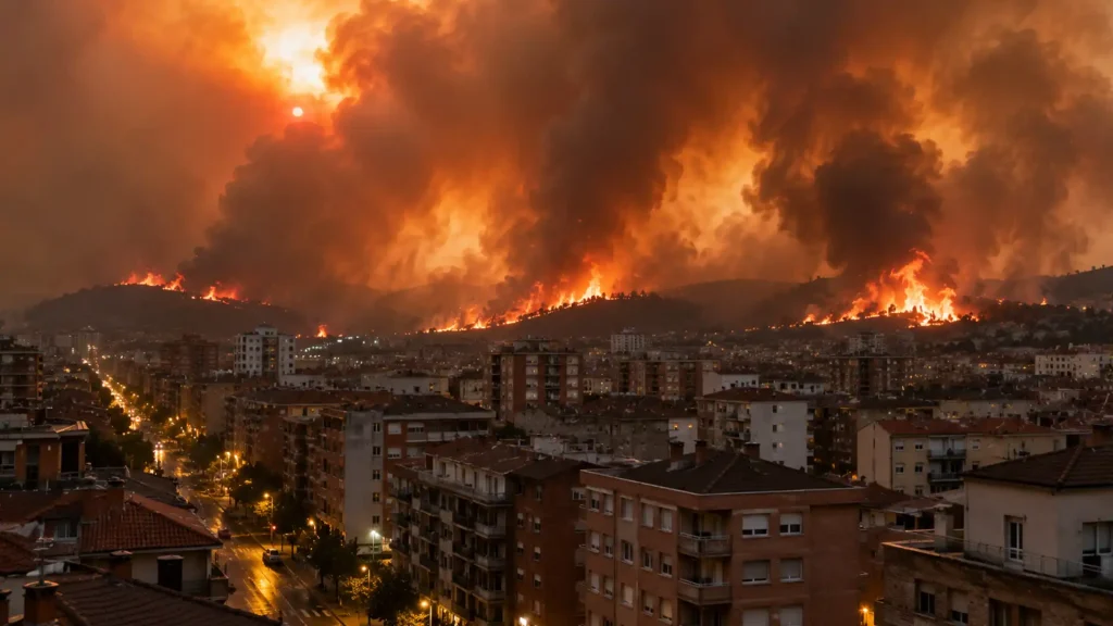 Cel mai grav incendiu din istoria Madridului. Incendiile de vegetație scăpate de sub control